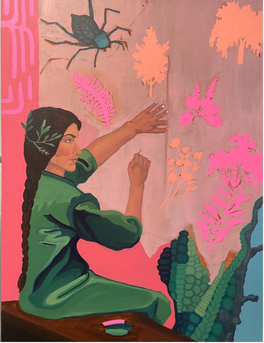 Arachné et sa tapisserie des grands guérisseurs  par Caroline Letourneau
