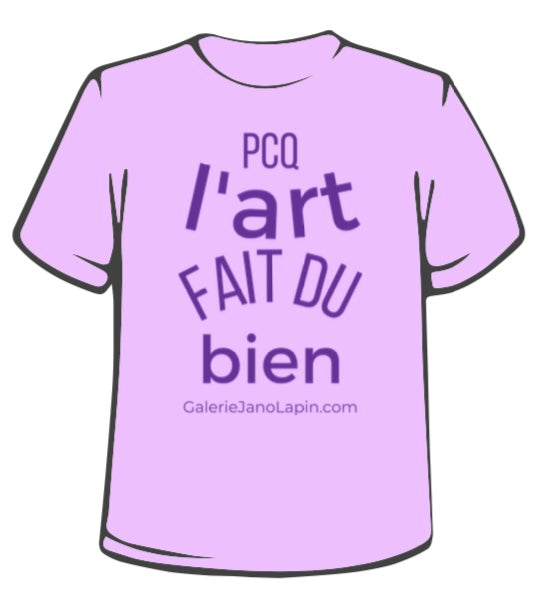 « PCQ l'ART Fait Du bien » T-shirt unisexe